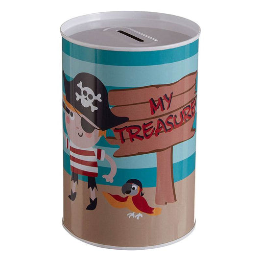 Pirate Round Money Tin - Premier Home