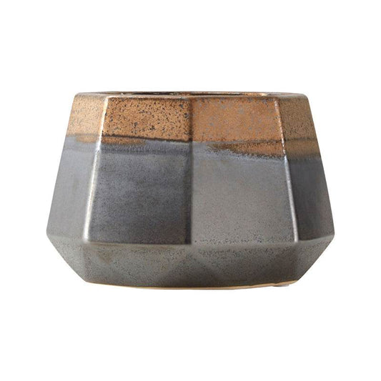 Jet Small Metallic Planter - Premier Home