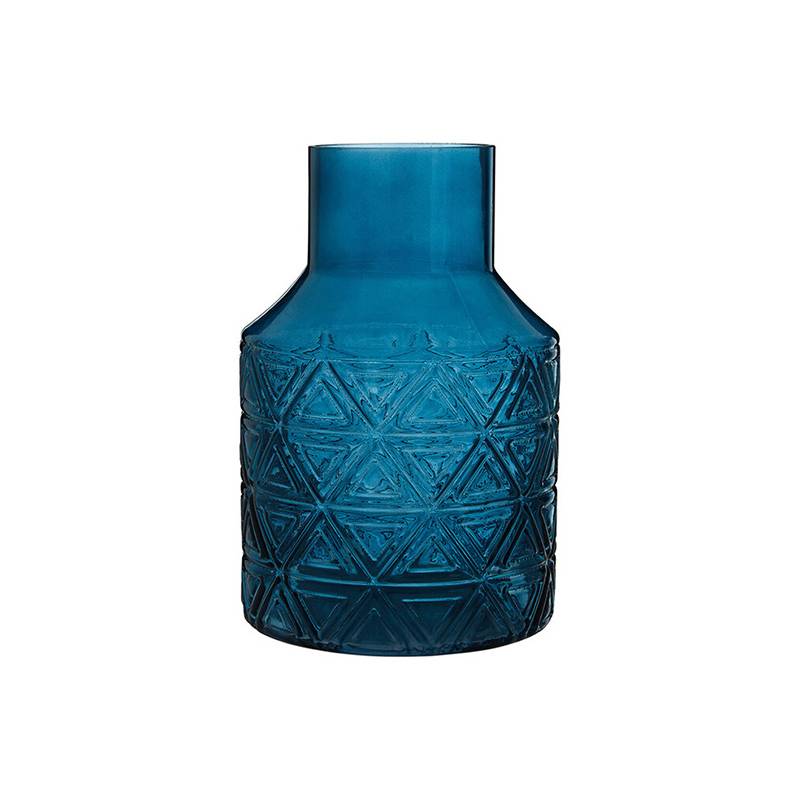 Dakota Blue Glass Vase