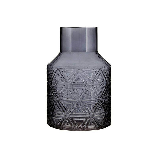 Dakota Dark Grey Glass Vase - Premier Home