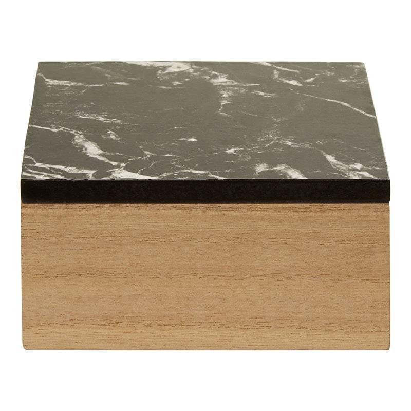 Mimo Black Marble Effect Trinket Box - Premier Home