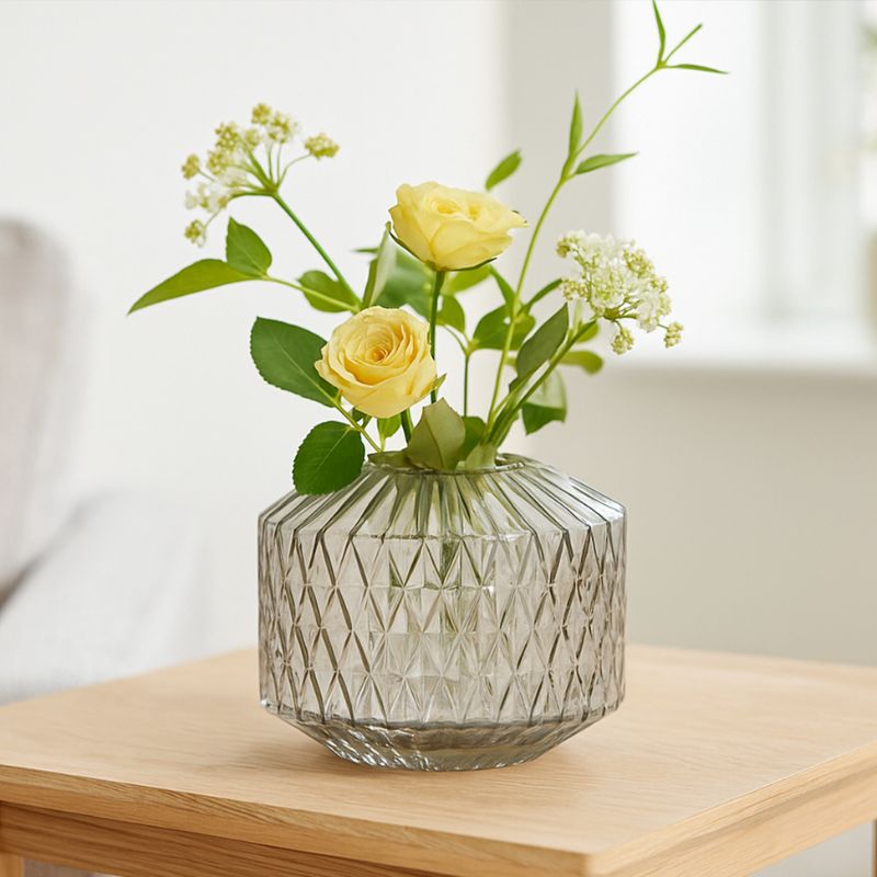 Brice Small Grey Glass Vase