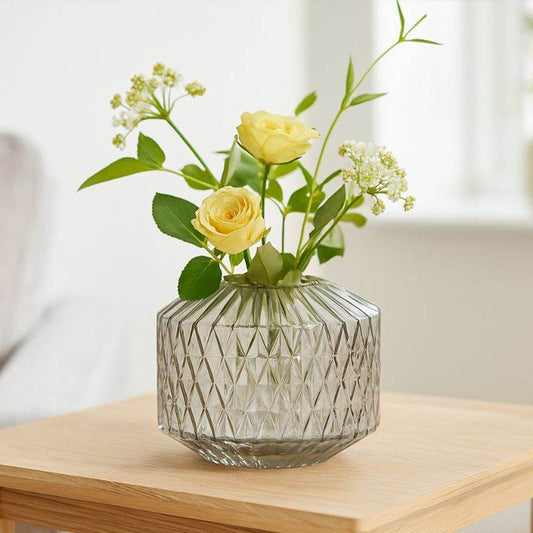 Brice Small Grey Glass Vase - Premier Home