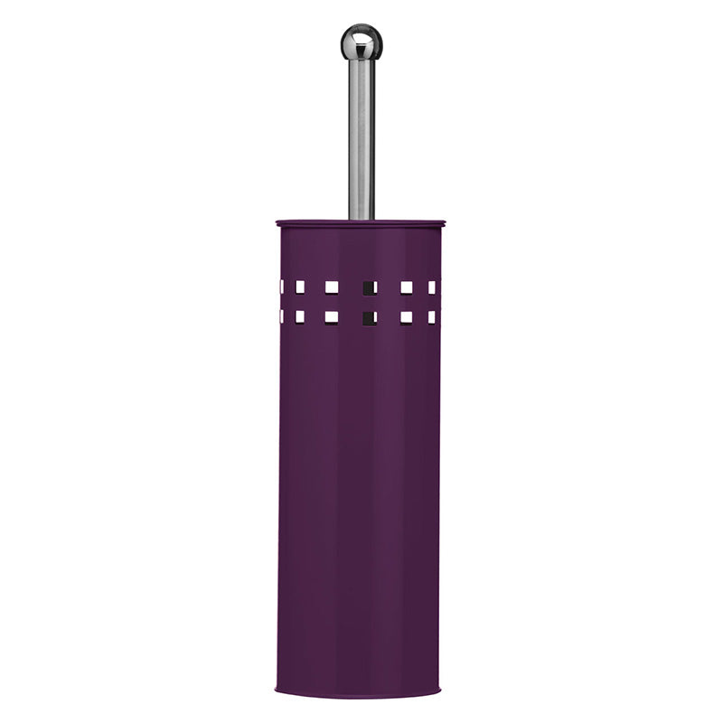 Purple Square Design Toilet Brush