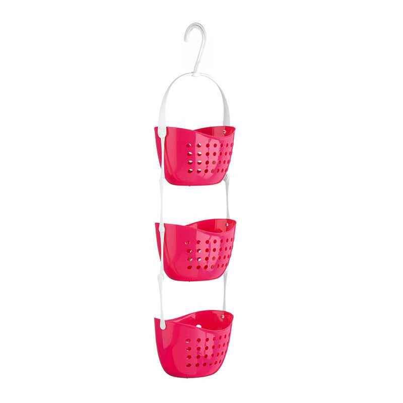 3 Tier Hot Pink Shower Caddy - Premier Home