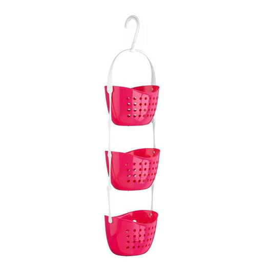 3 Tier Hot Pink Shower Caddy - Premier Home