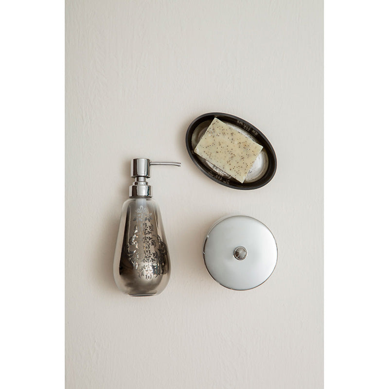 Elissa Silver Cotton Jar - 600Ml