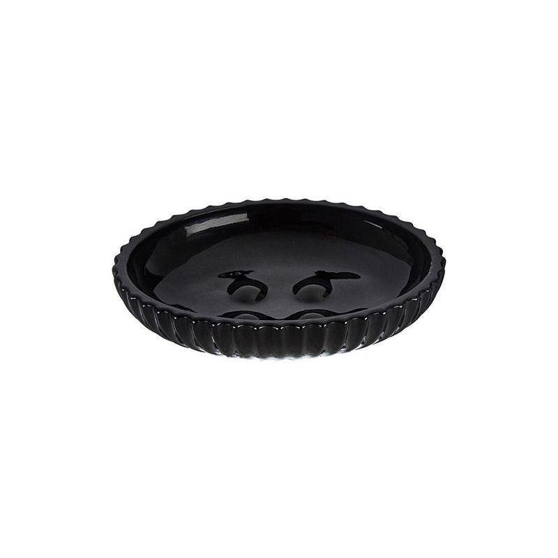 Ticino Brittany Black Glass Soap Dish - Premier Home