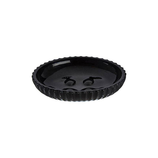 Ticino Brittany Black Glass Soap Dish - Premier Home