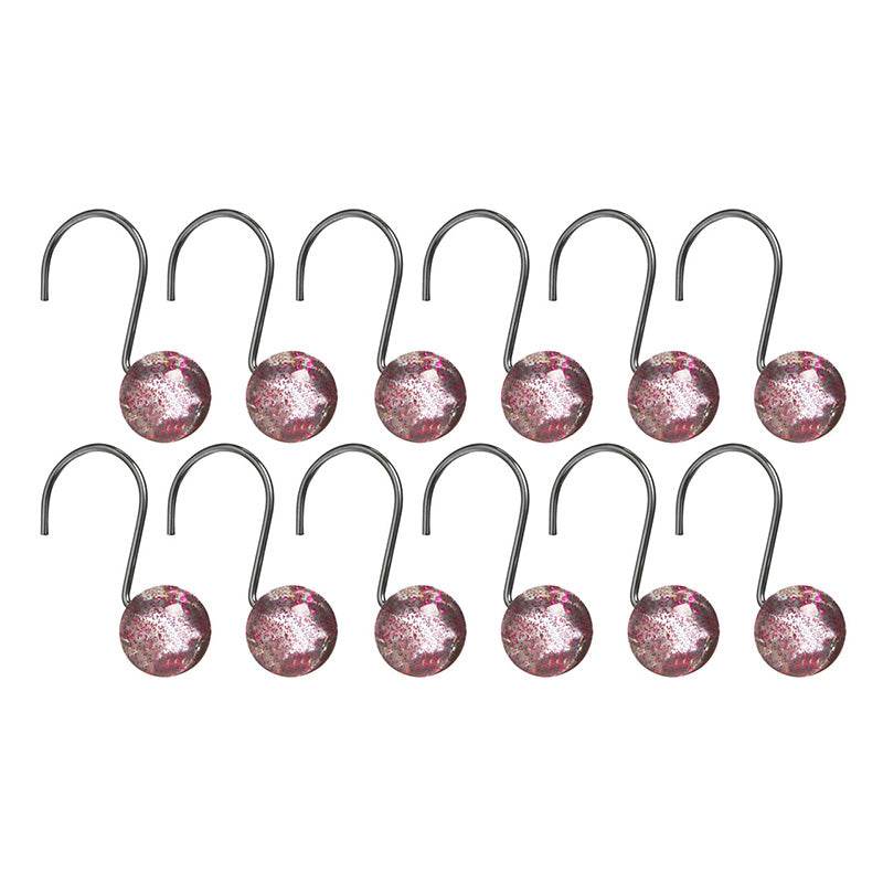 Hot Pink Resin Shower Curtain Hooks - Premier Home