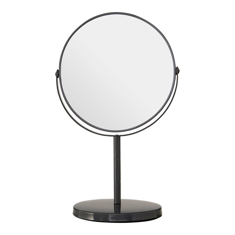 Grey Metal Swivel Large Table Mirror