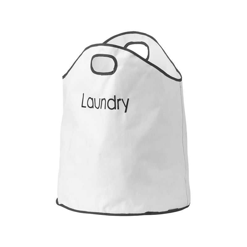 Cream Polyester Laundry Bag