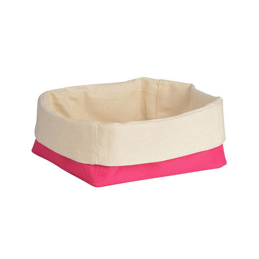 Hot Pink/Cream Small Bread Basket - Premier Home