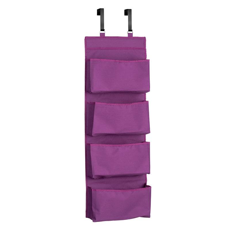 Over Door Purple 4 Tier Hanging Organiser - Premier Home