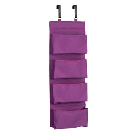 Over Door Purple 4 Tier Hanging Organiser - Premier Home