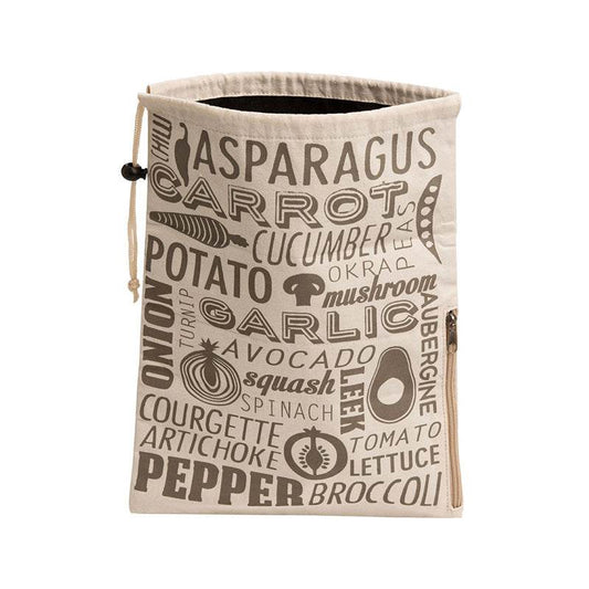 Porter Grey And Natural Vegetable Bag - Premier Home
