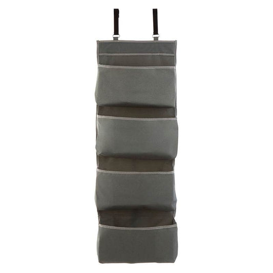 Grey Polyester Over Door Hanging Organiser - Premier Home