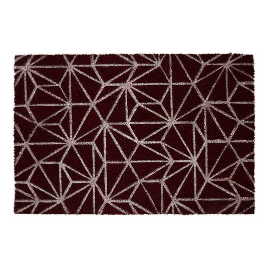 Mimo Dark Red Geometric Doormat - Premier Home