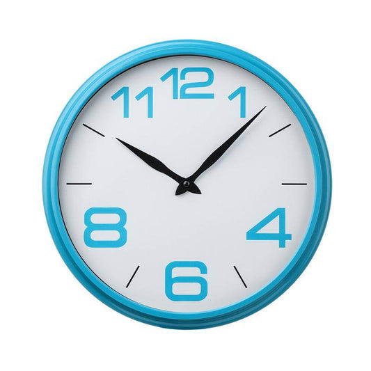 Tuan Blue Plastic Frame Wall Clock - Premier Home