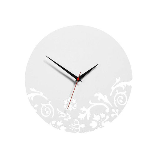 Issak White Acrylic Wall Clock - Premier Home
