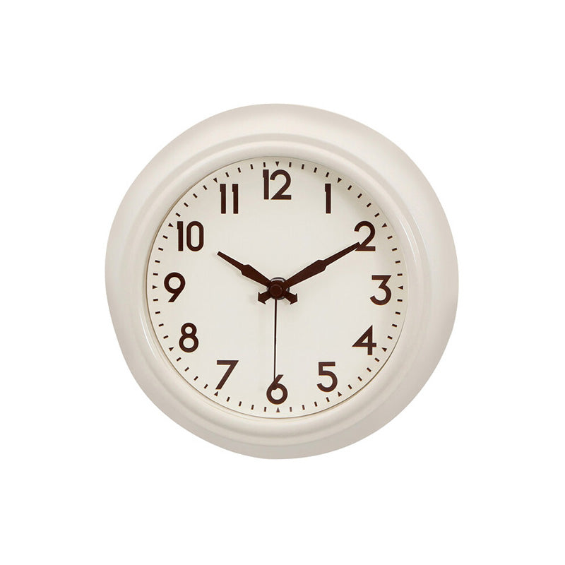 Maddox Cream Metal White Face Wall Clock