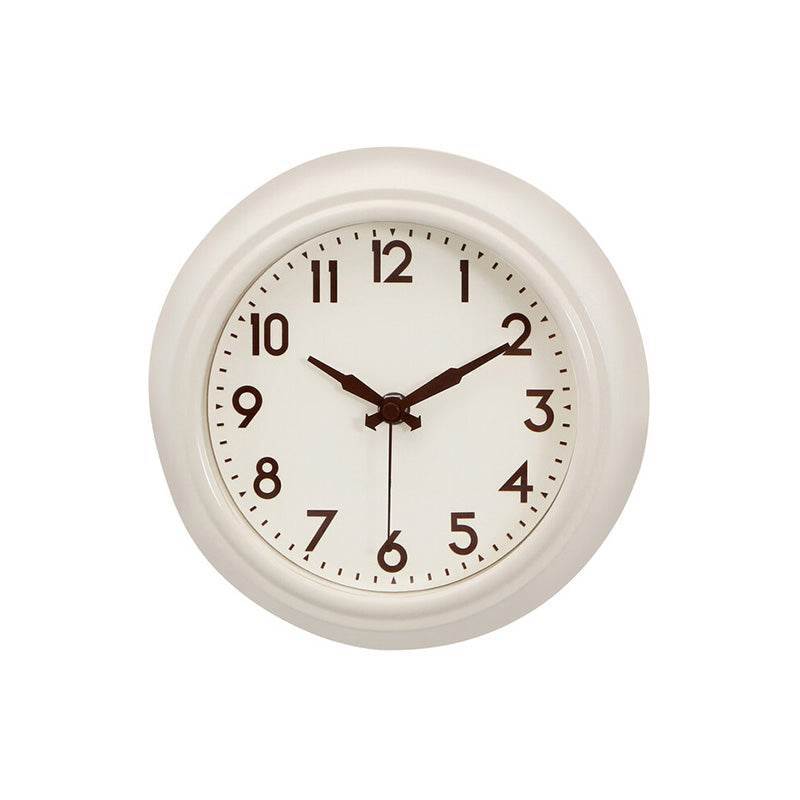Maddox Cream Metal White Face Wall Clock - Premier Home