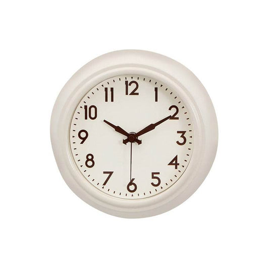 Maddox Cream Metal White Face Wall Clock - Premier Home