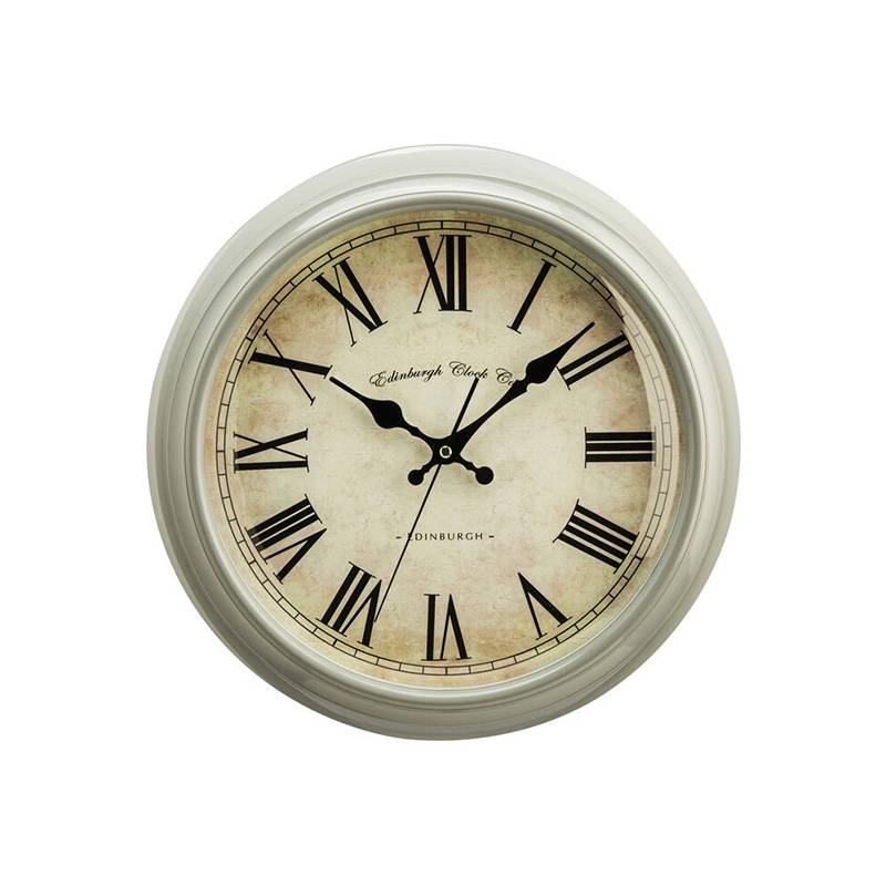 Vermont Grey Plastic Wall Clock
