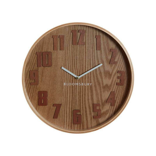Vitus Brown Grain Large Wall Clock - Premier Home