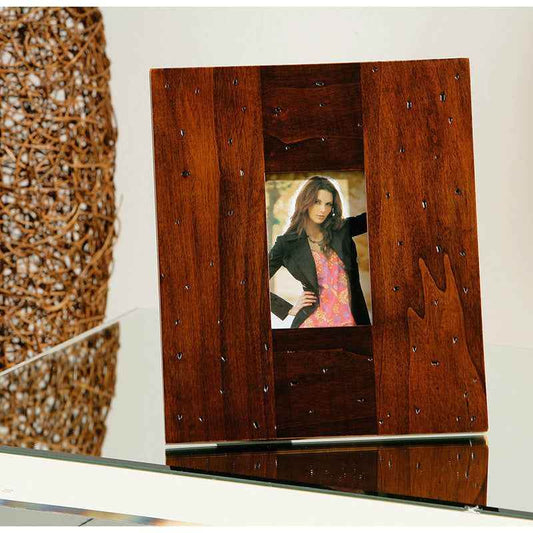 8 X 10 Plain Wood Dark Oak Photo Frame - Premier Home
