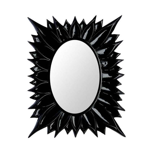 Floral Black High Gloss 4 x 6" Photo Frame