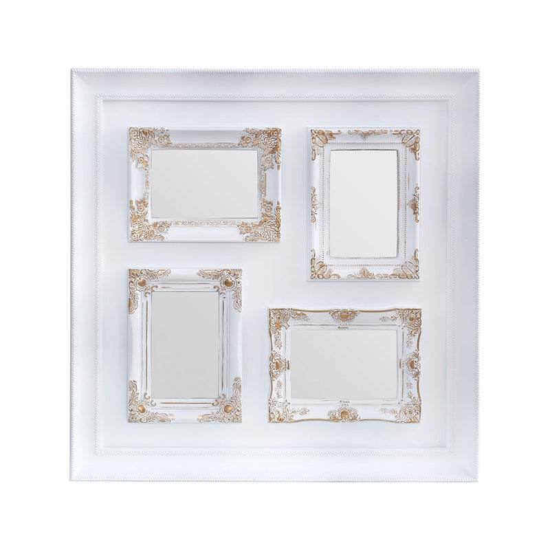 Vintage Style White & Gold 4 Photo Frame - Premier Home