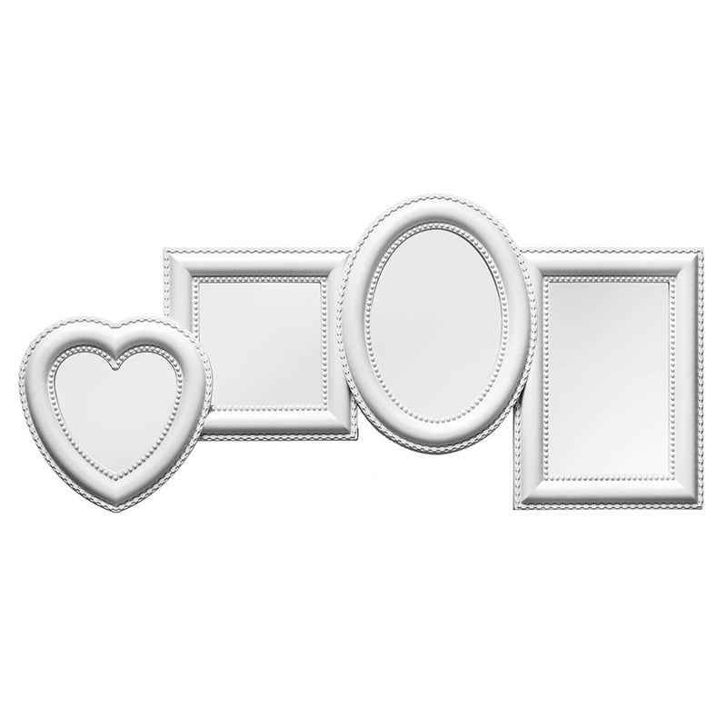 4 Photo White Plastic Multi Photo Frame - Premier Home