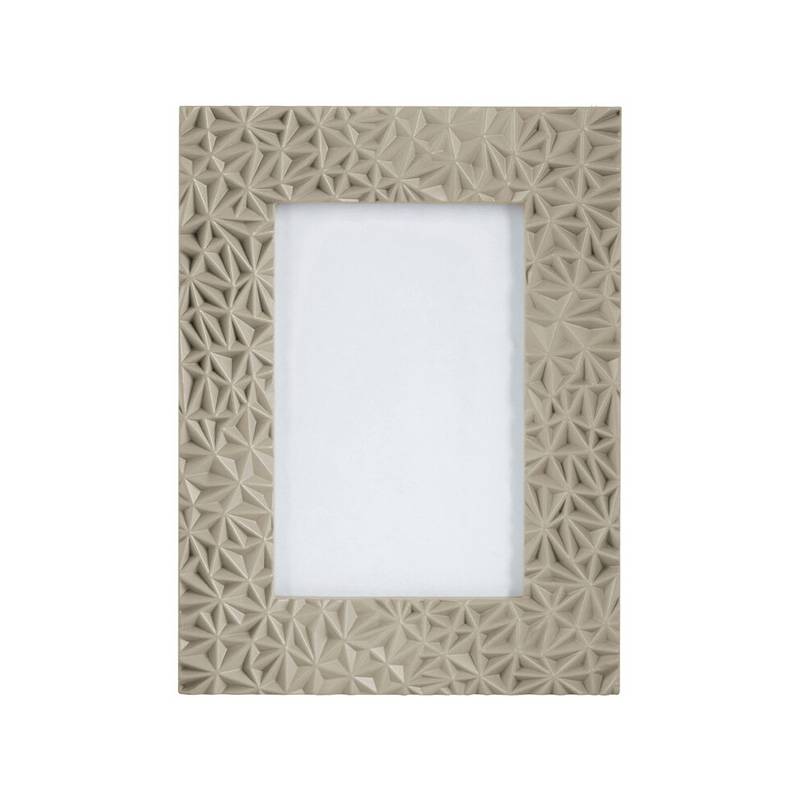 Geo Prisma Grey High Gloss Photo Frame