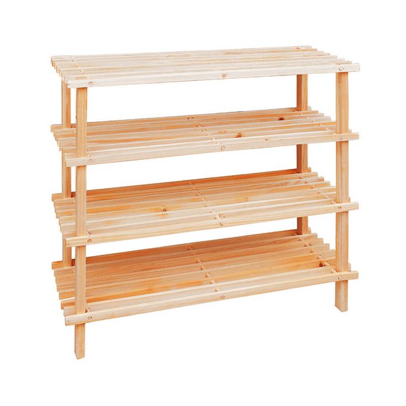 Parker 4 Tier Wooden Shoe Rack