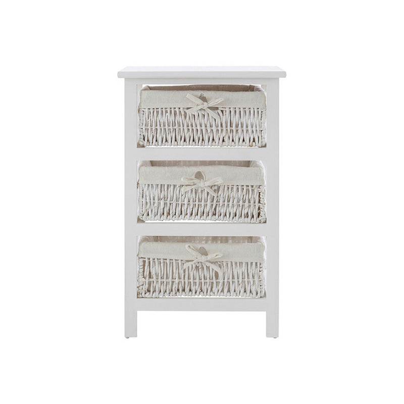 3 Maize Baskets White Storage Unit - Premier Home
