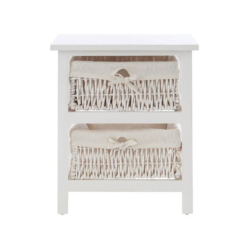 White 2 Maize Baskets Storage Unit - Premier Home