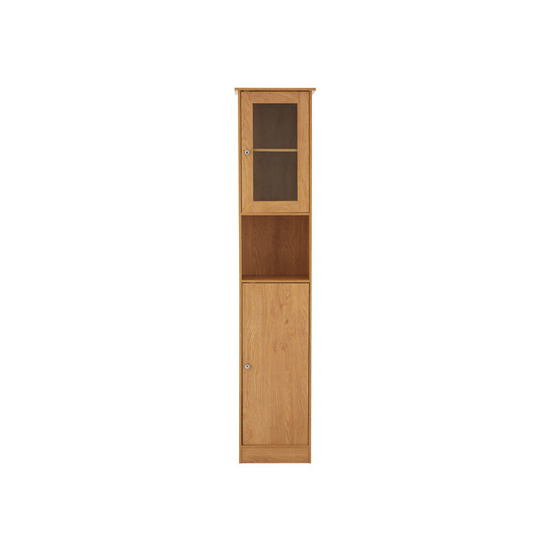 Portland Tall Oak Veneer Cabinet