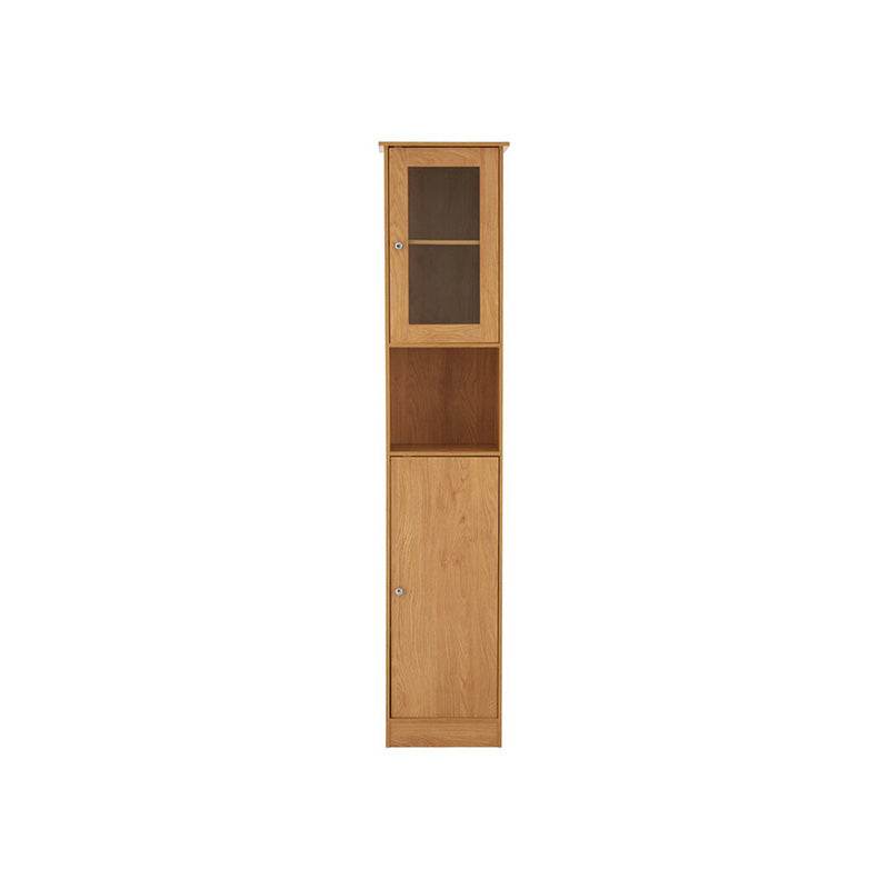 Portland Tall Oak Veneer Cabinet - Premier Home