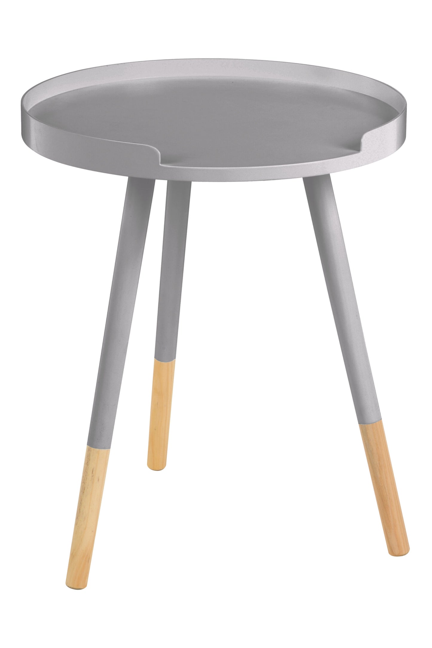 Viborg Grey Round Side Table