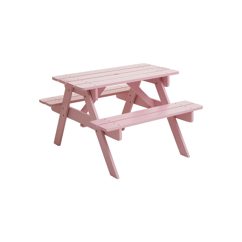 Brighton Wood Pink Kids Picnic Bench