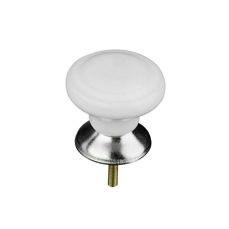 Classic Design White Ceramic Drawer Knobs - Premier Home