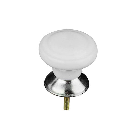 Classic Design White Ceramic Drawer Knobs - Premier Home