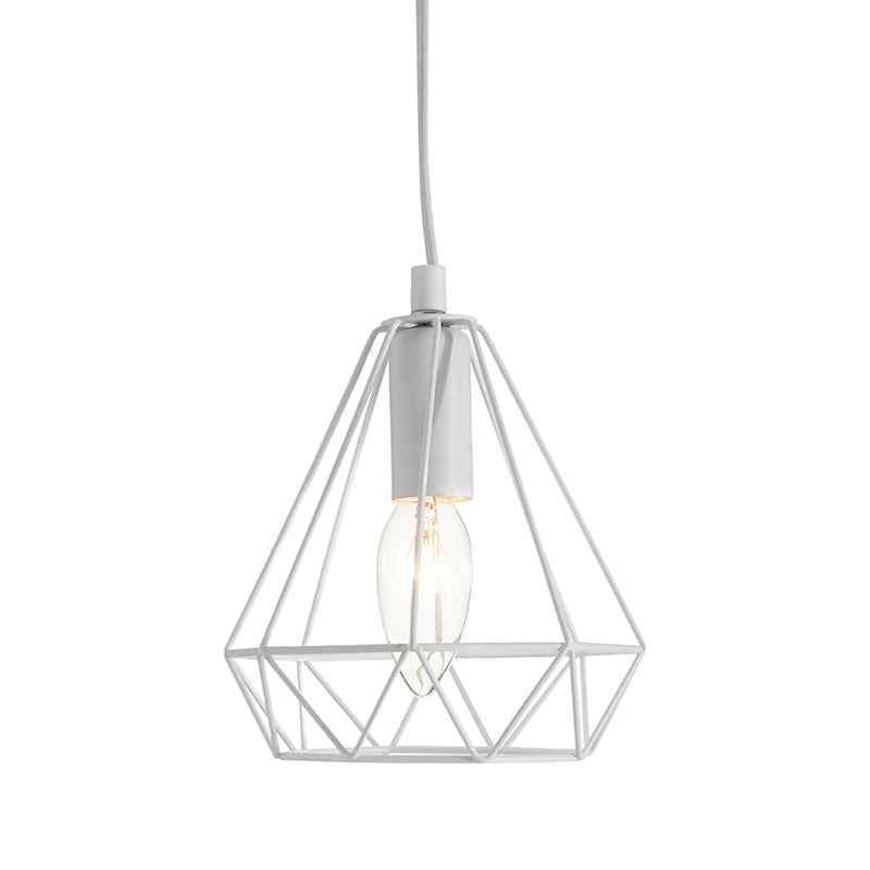 Beli White Metal Wire Pendant Light - Premier Home