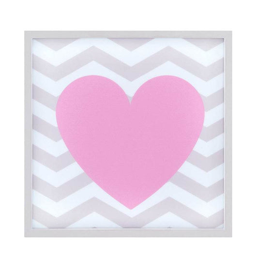 Pink Heart Led Light Box - Premier Home