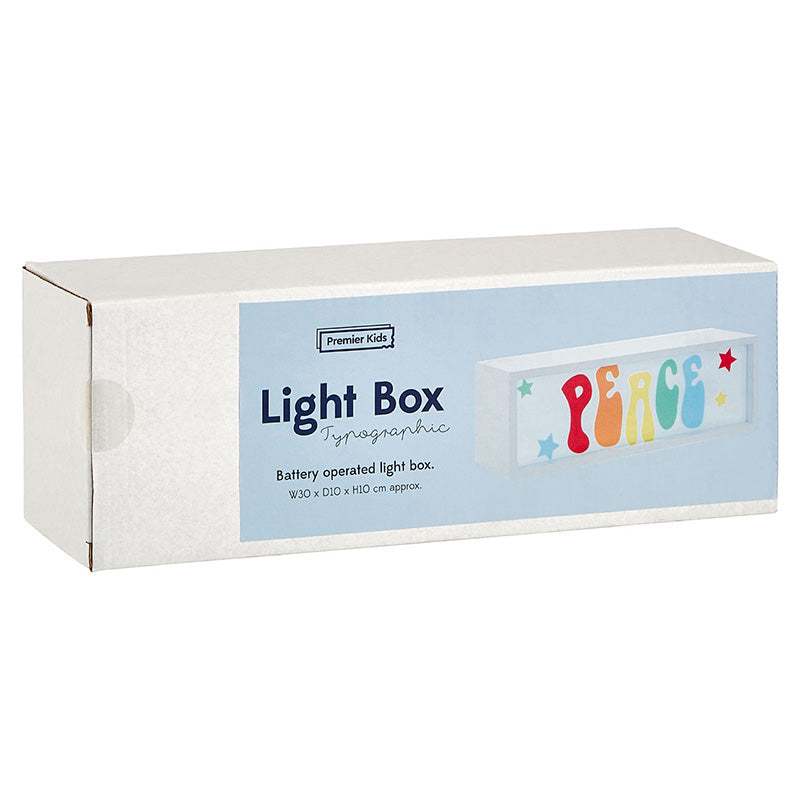 Peace Led Light Box