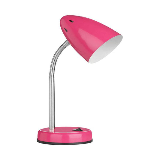 Pink Gloss Desk Lamp with EU Plug - Premier Home