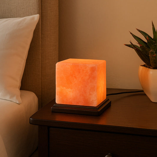 Nepal Box Salt Lamp with EU Plug