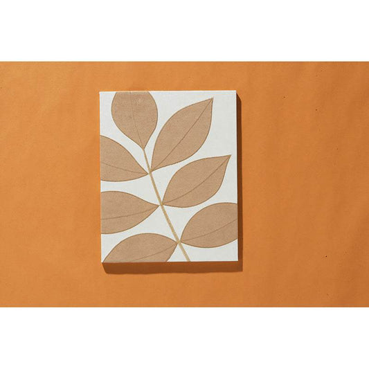 Cream And Caramel Faux Suede Canvas Print - Premier Home