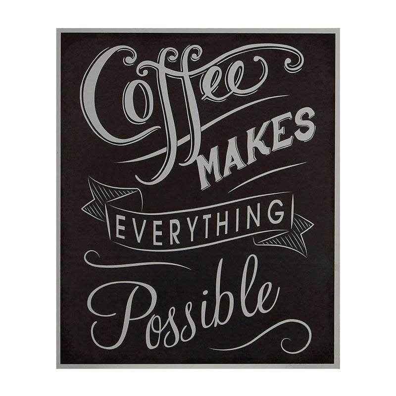 Coffee Makes Everything Wall Plaque
